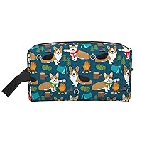 Corgi Print Fashion Cosmetic Organizer Bag, Women'S Travel Accessories Organizer Cosmetic Bag