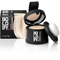 BOLDIFY Hairline Powder Old Formula - Conceals Hair Loss, Root Touch Up Hair Powder, Hair Toppers for Women & Men, Hair Fibers for Thinning Hair, Root Cover Up, Stain-Proof 48 Hour (Light Blonde Old)