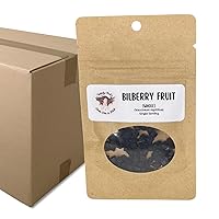 Bilberry Fruit, Berries, Bulk 1- Case of 30- Single Serving Pouches, Berries Whole, Berries Dried, Berries Soft and Chewy, Berry Snacks