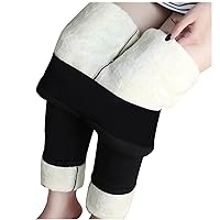 Fleece Leggings for Women Winter Warm Fleece Lined Leggings for Women High Waist Comfortable Thermal Tights Velvet Pants