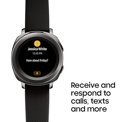 SAMSUNG Gear Sport Smartwatch (Bluetooth), Black, SM-R600NZKAXAR – US Version with Warranty