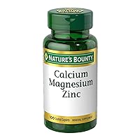 Calcium Magnesium & Zinc Caplets, Immune & Supporting Bone Health, 100 Count