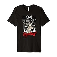 Hunter Birthday or 34 years old and still Hunting Premium T-Shirt