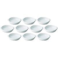 Set of 10 Super Ultra (White Porcelain) 7 1/2 Gratin Dish [7.2 x 6.2 x 1.5 inches (18.3 x 15.8 x 3.8 cm)]