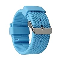 Elite Texture Silicone Watch Band for Men Women - Quick Release - Choose Color and Size (Stainless Steel Buckle) - 20mm and 22mm Watch Straps
