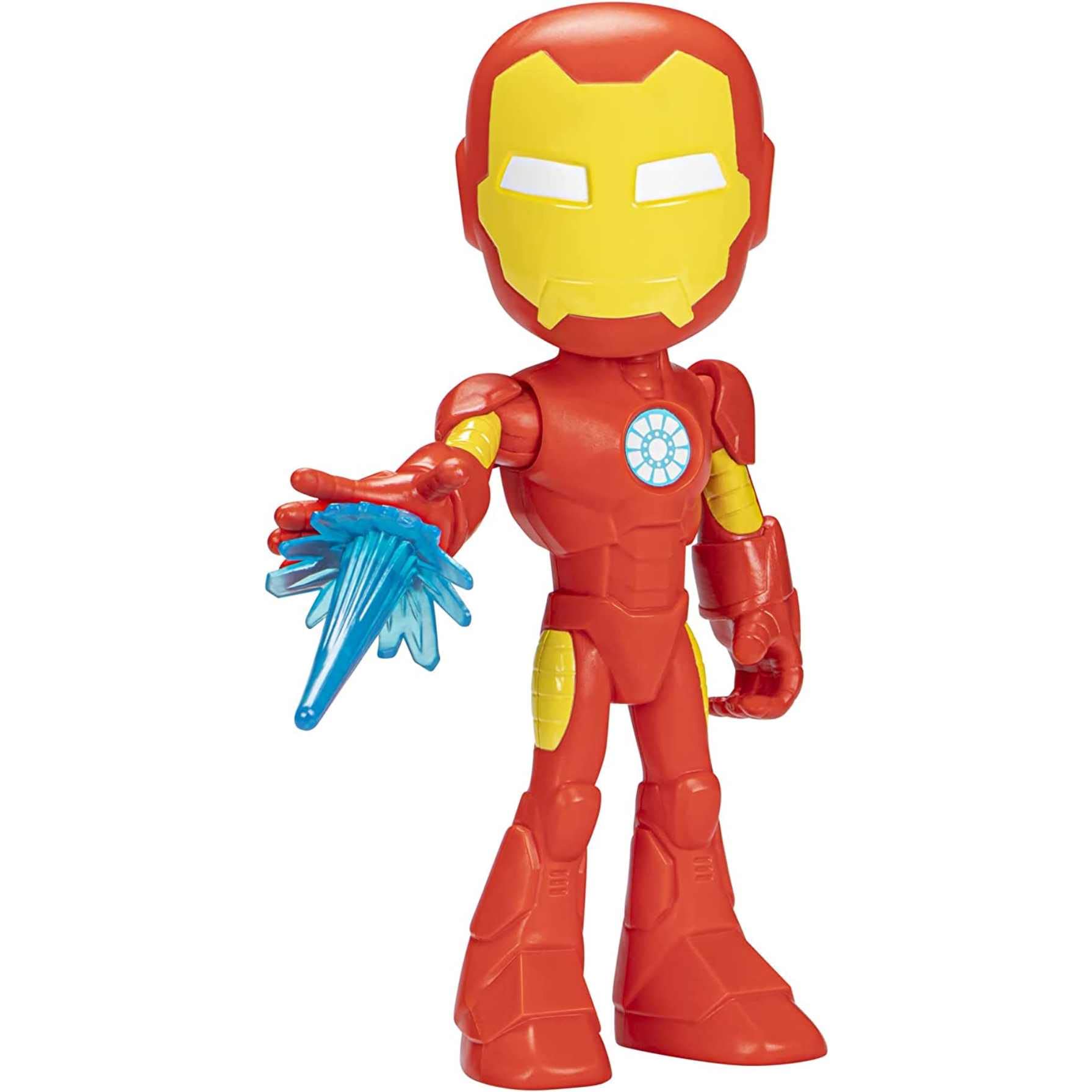Playskool Marvel Spidey and His Amazing Friends Supersized Iron Man Action Figure, 9-Inch Avengers Action Figures, Preschool Toys, Super Hero Toys for 3 Year Old Boys and Girls and Up