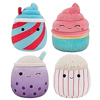 Squishmallows Original 3.5-Inch Snacks and Sweets Dog Toy 4-Pack - Small Ultrasoft Official Plush Pet Toys - Amazon Exclusive