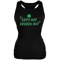 St Patricks Day Lets Get Lucked Up Juniors Soft Tank Top