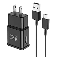 Samsung Charger Fast Charging Cord 6ft with USB Wall Charger Block for Samsung Galaxy S10/S10e/S10 Plus/S9/S9 Plus/S8/S8 Plus/S20 S21 S22 S23 S24 Ultra/Note 20/Note 10/Note 9/Note 8/A51/A52/A53/A54