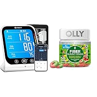 Etekcity Smart Blood Pressure Monitor and OLLY Fiber Gummy Rings, 5g Prebiotic Fiber, 50ct Berry Melon Flavor