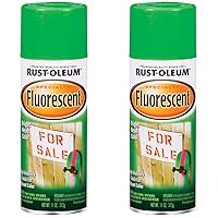 Rust-Oleum 1932830 Specialty Fluorescent Spray Paint, 11 Ounce, Green (Pack of 2)