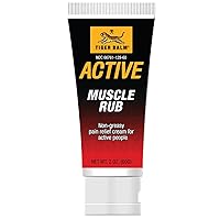 Active Muscle Rub, 2 oz. – Muscle Rub for Relief Analgesic Cream – Arthritis Rub – Non-Greasy Muscle Rub Cream – Pre-Workout Warm Up – 6 Pack