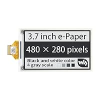 waveshare 3.7inch E-Paper E-Ink Raw Display Compatible with Raspberry Pi 4B/3B+/3B/2B/B+/A+/Zero/Zero W/WH/Zero 2W Series Boards 480×280 Pixels 4 Grey Scales Supports Partial Refresh waveshare 3.7inch E-Paper E-Ink Raw Display Compatible with Raspberry Pi 4B/3B+/3B/2B/B+/A+/Zero/Zero W/WH/Zero 2W Series Boards 480×280 Pixels 4 Grey Scales Supports Partial Refresh