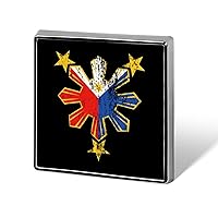 Stars Philippines Flag Brooch Lapel Pin for Suits Costume Men Women Tie Pin Badge