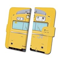 Daibi 103 Series Canary Non-ATC Car (Sobu Central Railway Line) Railway Smartphone Case No.25 Android iPhone X/Xs/XR [Notebook Type] JR East Licensed tc-t-025-al Yellow