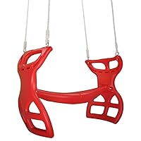 Swing Set Stuff Glider with Rope Kit (Red) & SSS Logo Sticker