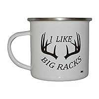 Rogue River Tactical Funny Hunting Camp Mug Enamel Camping Coffee Cup Big Racks Hunter