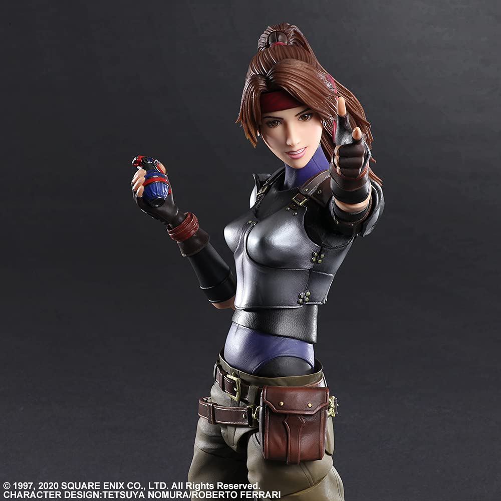 Jessie & Motorcycle Set Play Arts -Kai- Final Fantasy VII Remake Action Figure