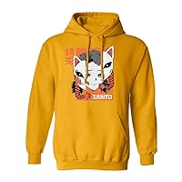 Sabito Cat Mask Anime Manga Demon Unisex Hooded Sweatshirt