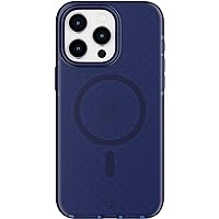 Tech21 Evo Check case for iPhone 15 Pro Max - Compatible with MagSafe - Impact Protection Case - Midnight Blue