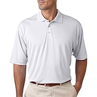 Men's Cool & Dry Mesh Sport Polo Shirt, White, X-Large. ( Pack12 )