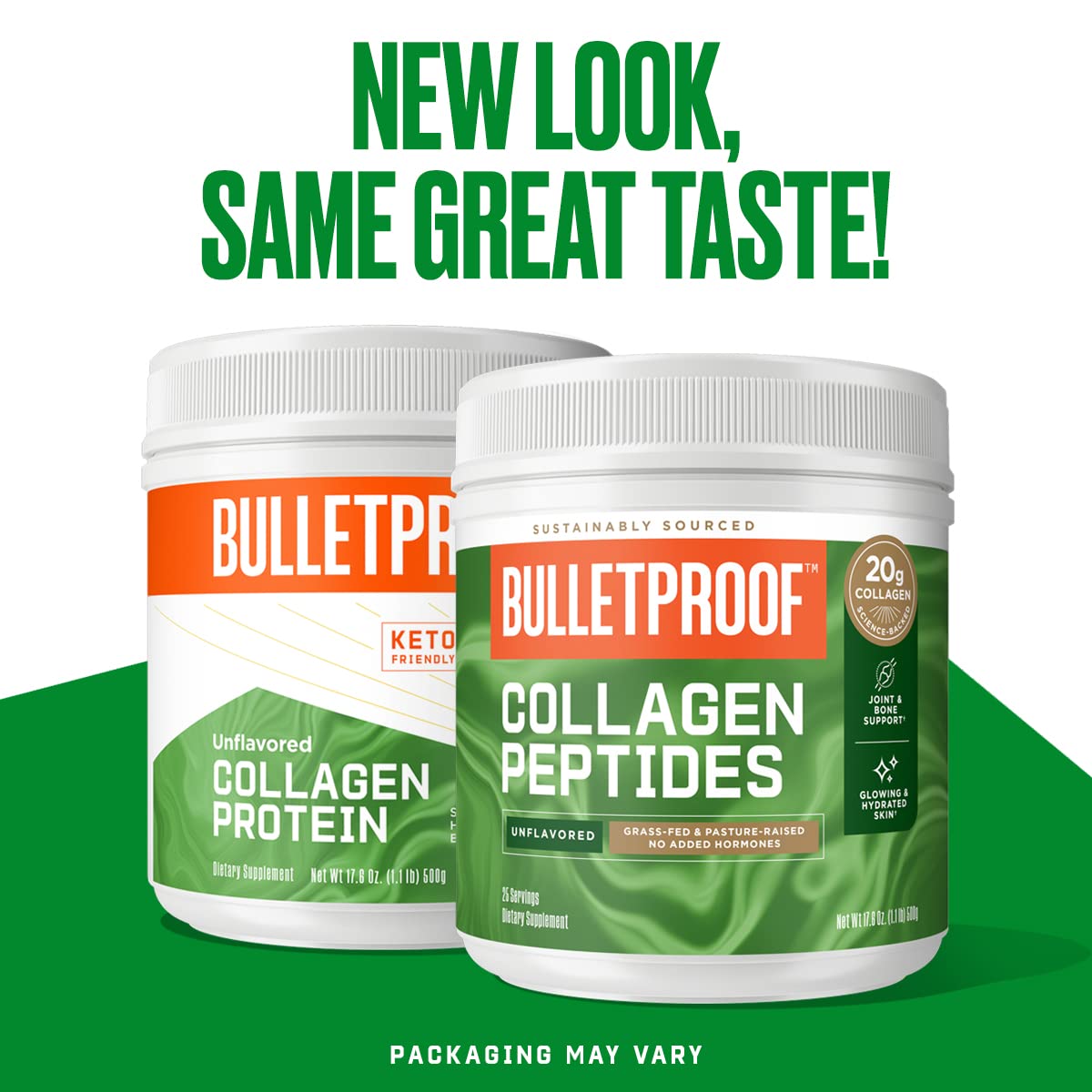 Bulletproof Duo Kit | Collagen Peptides Protein Powder for Skin, Bones and Joints — 18g Protein, 17.6 Oz & Brain Octane C8 MCT Oil for Sustained Energy, Appetite Control, Energy — 14g MCTs, 16 Fl Oz