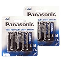 ToolUSA Panasonic Heavy Duty AA Batteries: BPN-AA-4PK-Z03 : (Pack of 2 Packages)