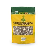 Kidney Bladder LifeBoost Tea Herbal Supplement - USDA Organic Cleanses & Supports Urinary Tract Health - Marshmallow Root Dandelion Leaf Goldenrod Juniper Hydrangea +More Natural Detox