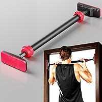 FitBeast Pull Up Bar for Doorway, Strength Training Pullup Bar with No Screws, Chin Up Bar with Adjustable Width Locking Mechanism, Doorway Pull Up Bar Max Load 600lbs for Home Gym Upper Body Workout