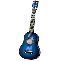 21 Inch Wooden Guitar for Kids Music Toy Guitar for Toddlers Kids Ukulele Acoustic Guitar Musical Instruments Toys for 3 4 5 Year Old Boys Girls Gifts Ages 3-5 (Blue)