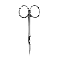 SINGER 4” Forged Embroidery, Extra Curved tip Scissors, Silver