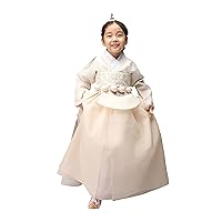 Hanbok Girl Baby Korea Traditional Clothing Set First Birthday Party Celebrations 1 Age Dol Ivory Beige DDG101