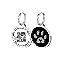 Smart NFC - QR Code Pet ID Tags - Dog Tags and Cat Tags: Instant Online Profile Access and Scan Location Email Alerts