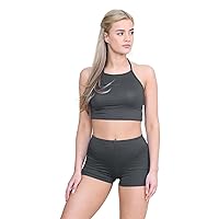 Hamishkane® Women's Stretchy Hot Pants - Versatile Mini Shorts for Women, Soft & Comfortable Slim Fit Ladies Shorts, Design for Summer, Casual and Nightlife Fashion Charcoal