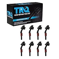 TRQ 8 Piece Engine Ignition Coil Set Direct Fit for Mercedes C E GL ML S Class