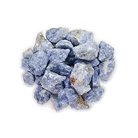 Materials: 1 lb Bulk Rough Blue Calcite Stones from Madagascar - Raw Natural Crystals for Cabbing, Cutting, Lapidary, Tumbling, Polishing, Wire Wrapping, Wicca and Reiki Crystal Healing