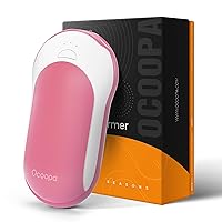 OCOOPA Hand Warmers Rechargeable, 10000mAh Electric HandWarmer, 15hrs Hands Heater, Portable Charger, 3 Levels Heating, Perfect for Golf, Hunting, Camping Gifts, H01
