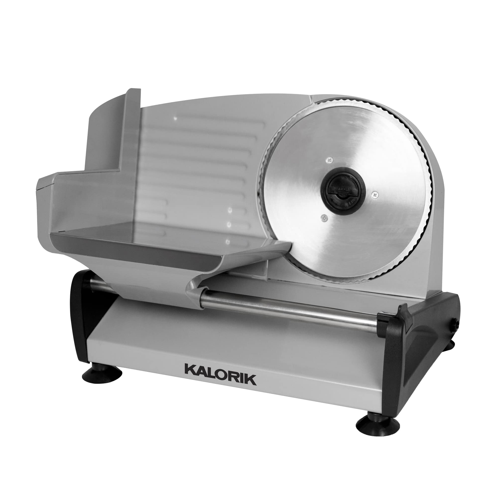 Kalorik 200W Professional Food Slicer with Safety Switch, Easy to Clean, Stainless Steel