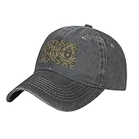 Green camo Print Cotton Outdoor Baseball Cap Unisex Style Dad Hat for Adjustable Headwear Sports Hat