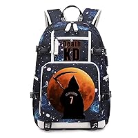 Basketball Player Star D-urant Multifunctional Travel Backpack Fans Casual Laptop Daypack With USB Charging Port