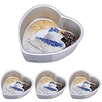 Wilton Decorator Preferred Heart Cake Pan, 6 x 2-Inch, Aluminum (Pack of 4)