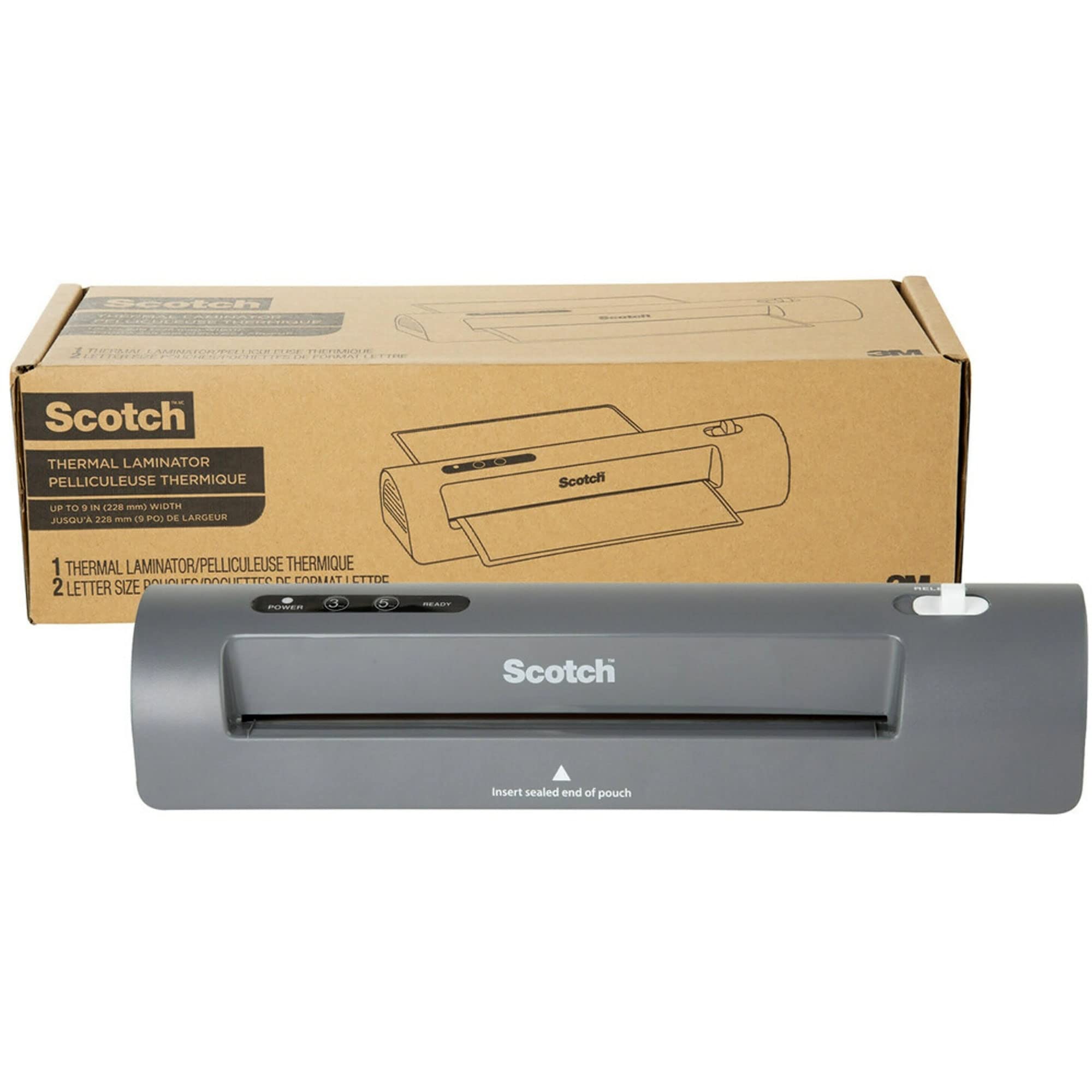 Scotch Thermal Laminator With Thermal Pouches, TL901X