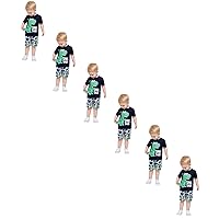 Toddler Boys Short Sleeve Cartoon Dinosaur Prints T Shirt Tops Shorts Child Kids Outfits 12 Month Boy Clothes