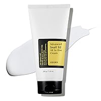 COSRX Snail Mucin 92% Repair Cream 7.05 oz, Daily Face Gel Moisturizer for Dry & Sensitive Skin, Acne-prone, Not Tested on Animals, No Parabens, No Sulfates, No Phthalates, Korean Skincare (Big, 7.05 OZ)