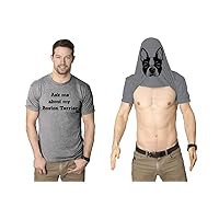 Mens Ask Me About My Boston Terrier Tshirt Funny Dog Owner Flip Up Tee