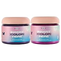 INH Semi Permanent Hair Color - Violet Garnet & Amethyst | Color Depositing Conditioner, Temporary Hair Dye, Safe | 6 oz each