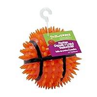 3.5” Squeak & Light Basketball Dog Toy - Medium, Cleans Teeth and Promotes Dental and Gum Health for Your Pet, Colors Will Vary