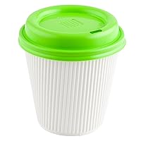 Restaurantware LIDS ONLY: Restpresso Coffee Cup Lids For 4 Ounce Cups 500 Disposable Paper Cup Lids - Cups Sold Separately Elevated Drinking Spout Gray Plastic Hot Cup Lids Air Flow Vent