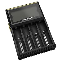 Nitecore 9004666 (Sysmax Industrial) Digi Charger D4 Universal Smart Charger, Black