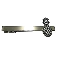 Silver Toned Detailed Pineapple Fruit Tie Clip